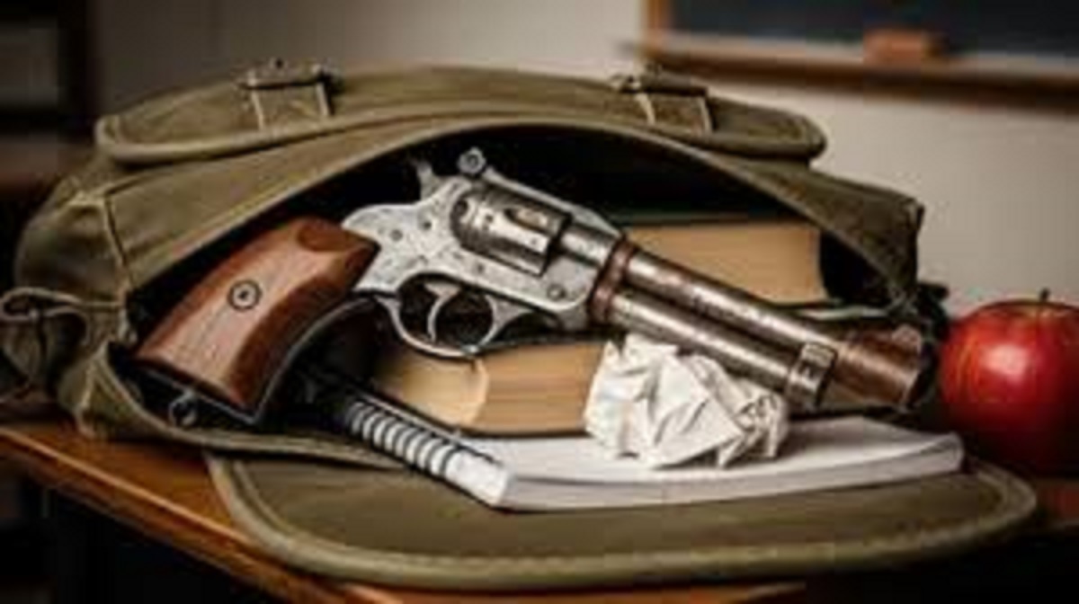 bpharma student arrested with gun and knife in college